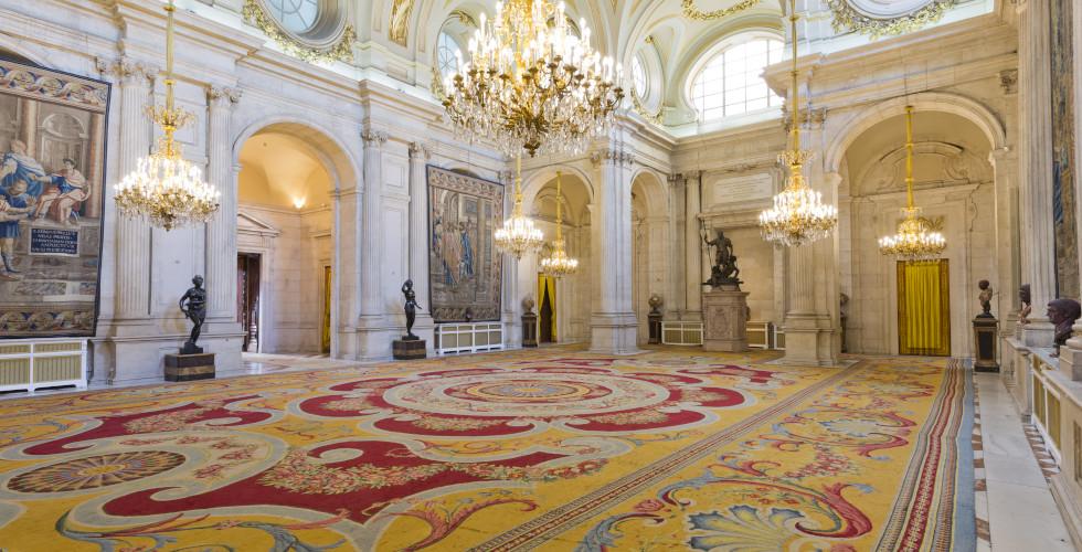 El Salon de Columnas del Palacio Real de Madrid