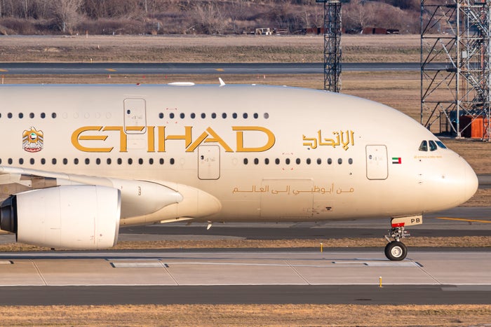 Etihad A380 Taxi Etihad A380 Taxi