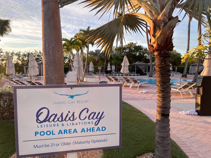 Hawks Cay Resort Oasis Cay adults pool Hawks Cay Resort Oasis Cay adults pool