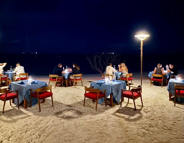 Iru Veli F n B beach dining Iru Veli F n B beach dining