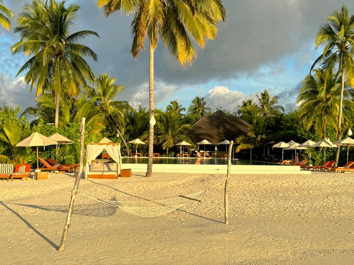 Iru Veli beach hammock Iru Veli beach hammock