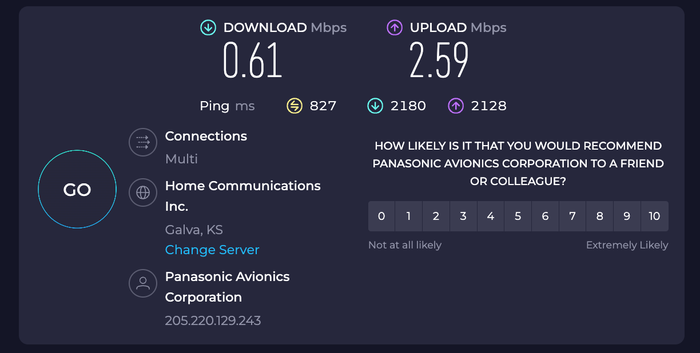 Japan Airlines 777 300er business class wifi speed test Japan Airlines 777 300er business class wifi speed test