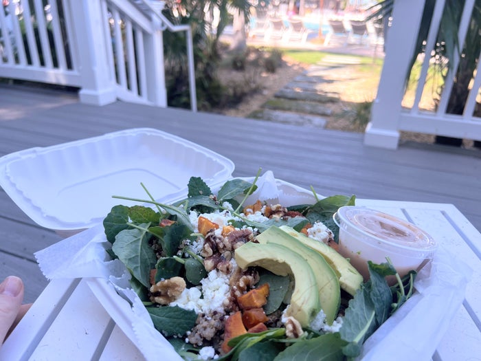 Kale and quinoa salad from Tiki Grill Kale and quinoa salad from Tiki Grill