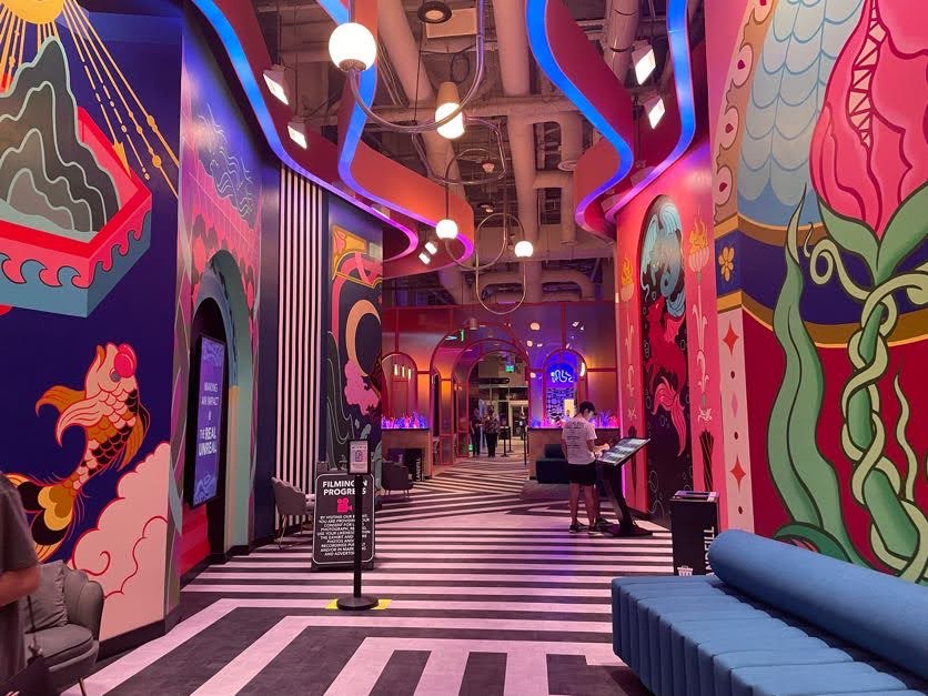 Lobby hallway at Meow Wolf Grapevine The Real Unreal