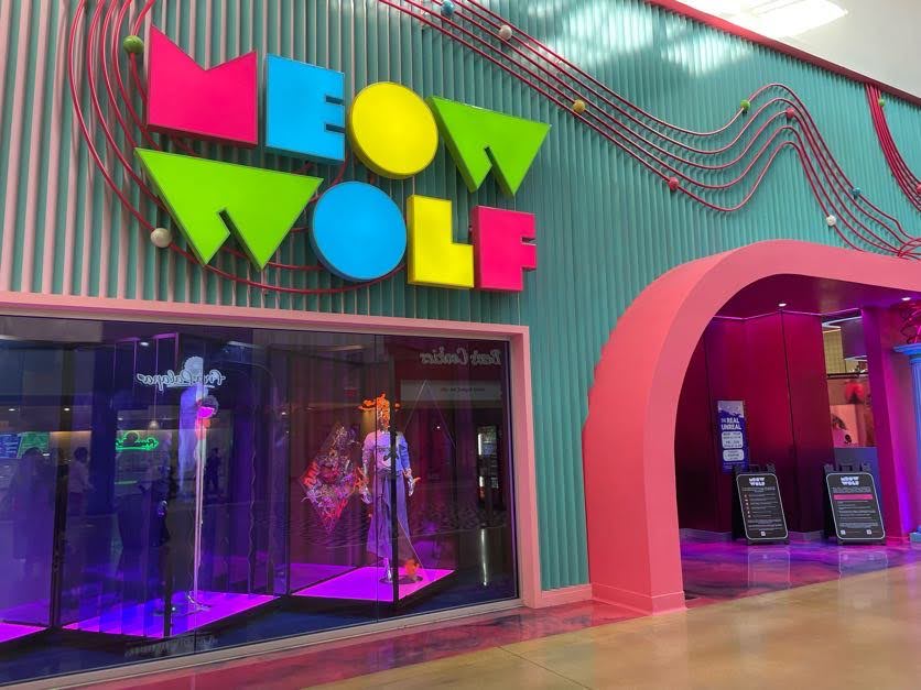 Mall entrance at Meow Wolf Grapevine The Real Unreal