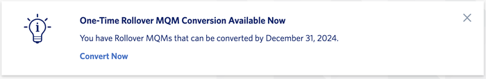 Delta rollover MQM notification box Delta rollover MQM notification box