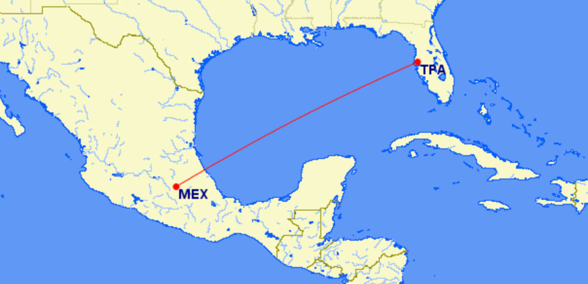 Tampa to Mexico