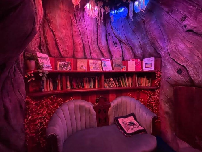 The Forest reading nook at Meow Wolf Grapevine The Real Unreal The Forest reading nook at Meow Wolf Grapevine The Real Unreal