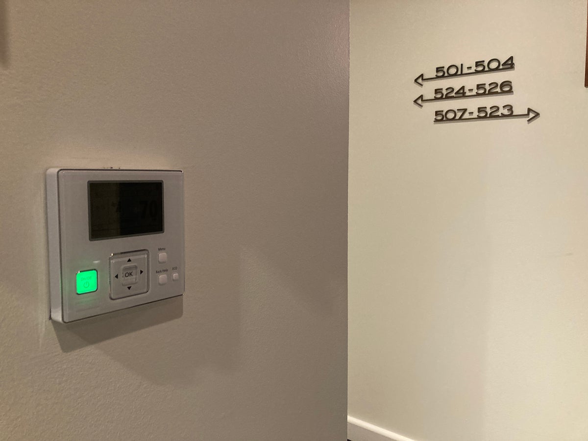 Thompson Washington DC guest floor hallway thermostat