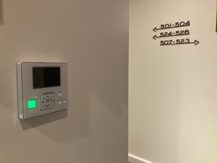 Thompson Washington DC guest floor hallway thermostat Thompson Washington DC guest floor hallway thermostat