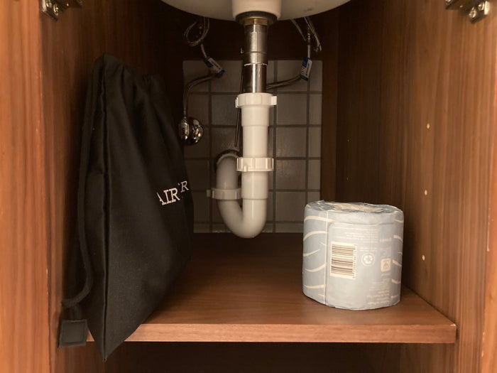 Thompson Washington DC junior suite bathroom hair dryer Thompson Washington DC junior suite bathroom hair dryer
