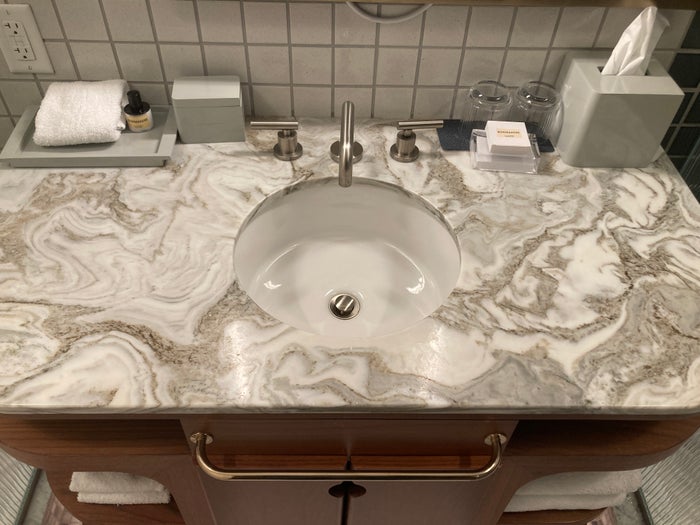 Thompson Washington DC junior suite bathroom sink Thompson Washington DC junior suite bathroom sink