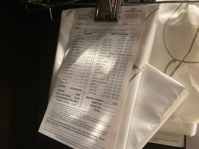 Thompson Washington DC junior suite closet laundry prices Thompson Washington DC junior suite closet laundry prices