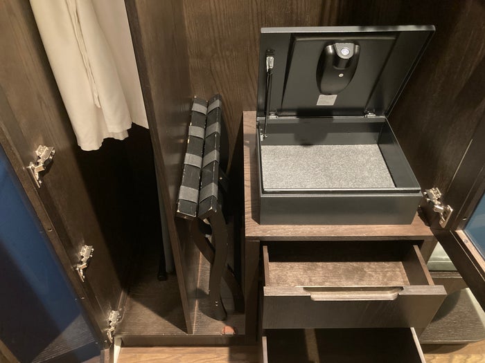 Thompson Washington DC junior suite closet safe and drawers Thompson Washington DC junior suite closet safe and drawers
