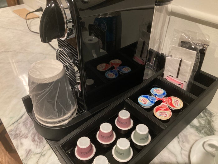 Thompson Washington DC junior suite coffee machine and pods Thompson Washington DC junior suite coffee machine and pods