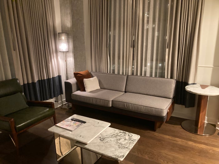 Thompson Washington DC junior suite sitting area Thompson Washington DC junior suite sitting area