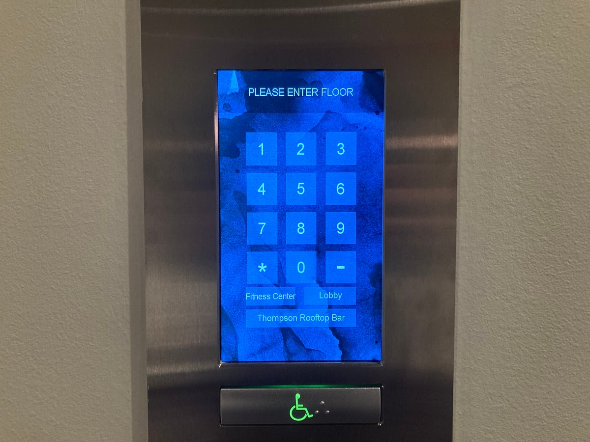 Thompson Washington DC smart elevator control panel