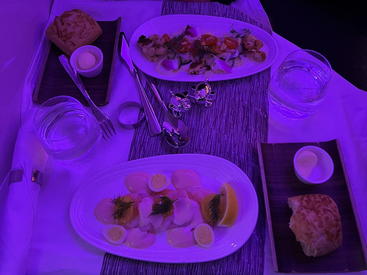 Virgin Atlantic Dinner Offerings LAX LHR