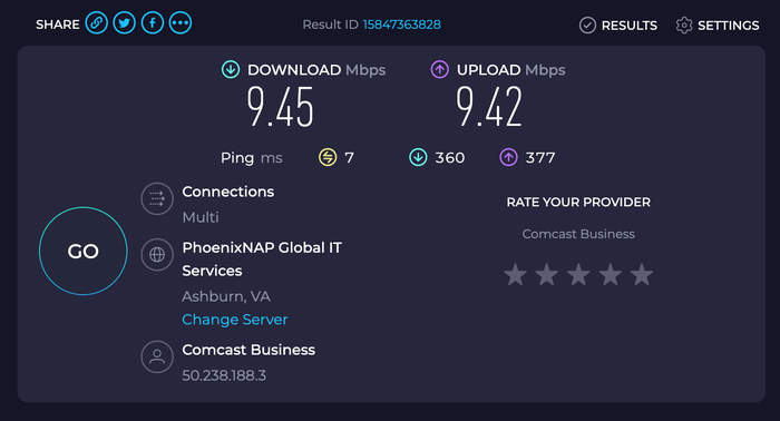 Wi Fi speed test at Thompson Washington DC Wi Fi speed test at Thompson Washington DC
