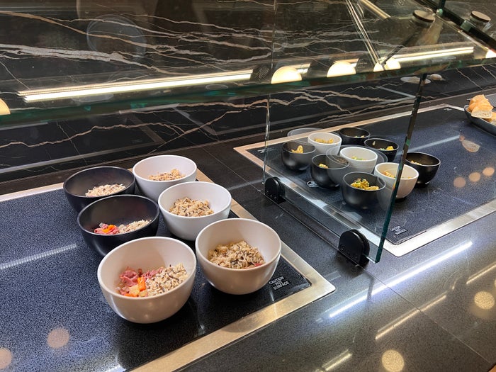 Chase Sapphire Lounge JFK self serve food options Chase Sapphire Lounge JFK self serve food options