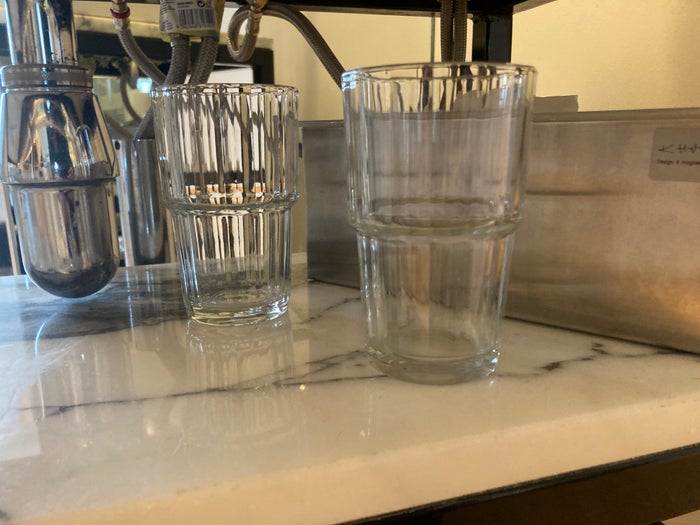 101 Hotel Reykjavik bathroom glasses under sink 101 Hotel Reykjavik bathroom glasses under sink