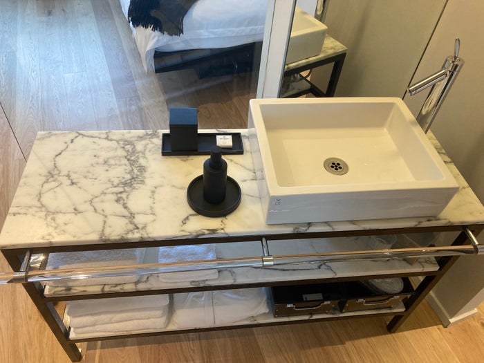 101 Hotel Reykjavik bathroom sink and stand 101 Hotel Reykjavik bathroom sink and stand