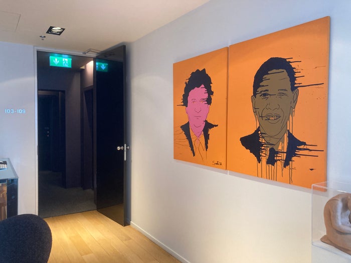 101 Hotel Reykjavik lobby art 101 Hotel Reykjavik lobby art