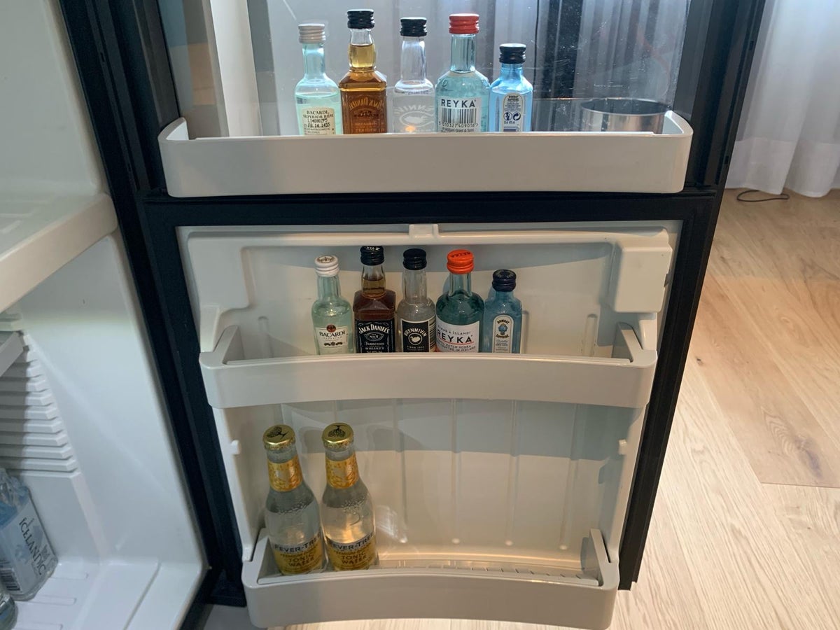 101 Hotel Reykjavik minifridge alcohol options