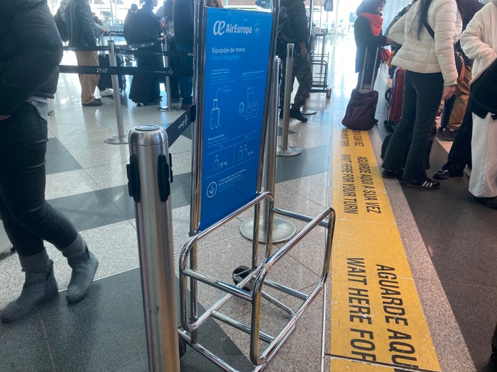 Air Europa carryon bag size at check in Porto OPO Air Europa carryon bag size at check in Porto OPO