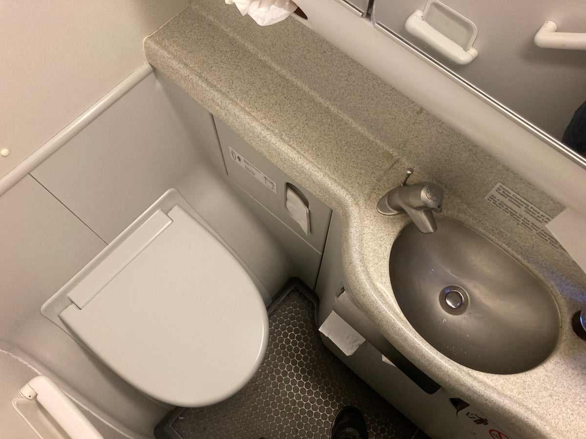 Air Europa lavatory on B737 800