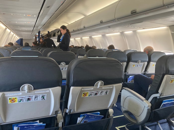 Air Europa looking forward from mid cabin economy Air Europa looking forward from mid cabin economy