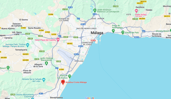 AluaSoul Costa Malaga location AluaSoul Costa Malaga location