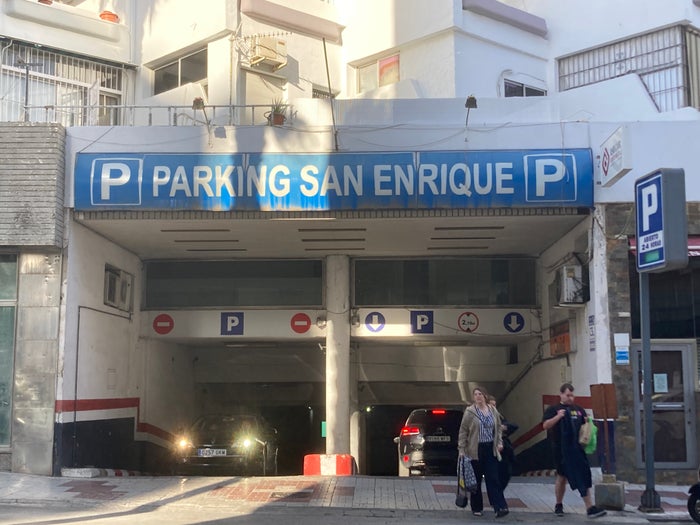 AluaSoul Costa Malaga parking entrance AluaSoul Costa Malaga parking entrance