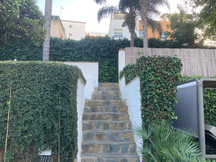 AluaSoul Costa Malaga stairs to more lounge chairs AluaSoul Costa Malaga stairs to more lounge chairs