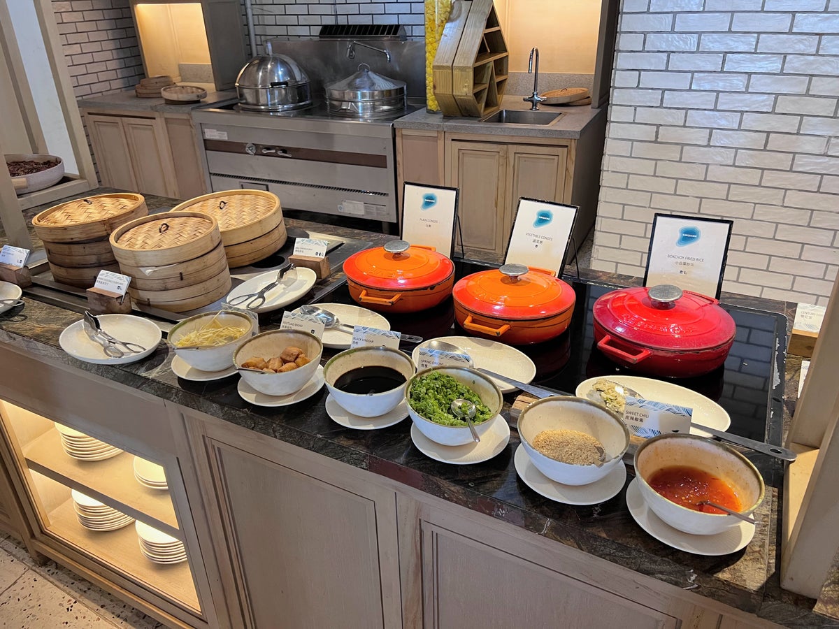 Asian options on the breakfast buffet at Le Meridien Maldives