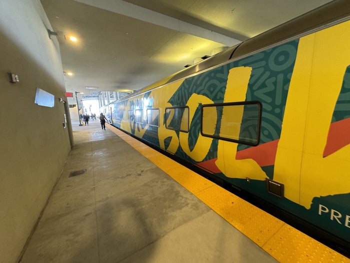 Brightline Train Exterior