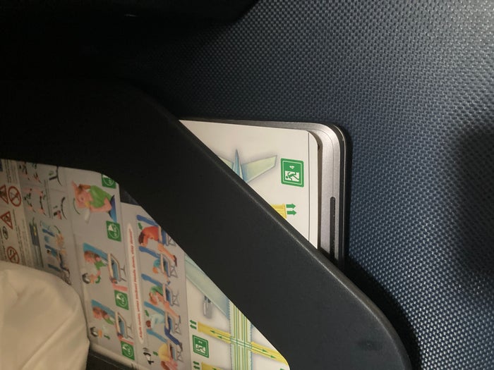 Condor A330 900neo business class laptop with safety info Condor A330 900neo business class laptop with safety info