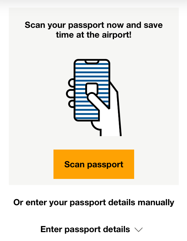 Condor A330 900neo business class mobile check in passport scan Condor A330 900neo business class mobile check in passport scan