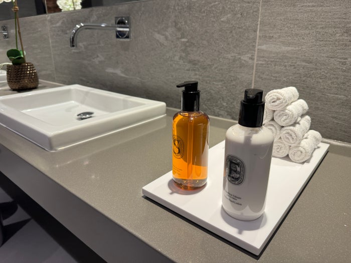 DOH Gold Lounge South womens restroom amenities