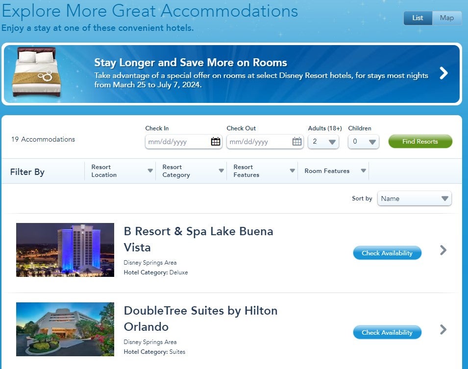 Disney World More Great Accommodations