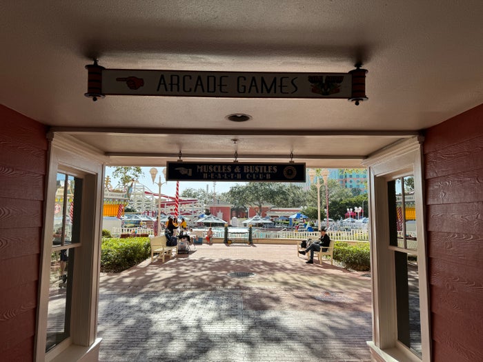 Disneys BoardWalk Inn Arcade sign Disneys BoardWalk Inn Arcade sign