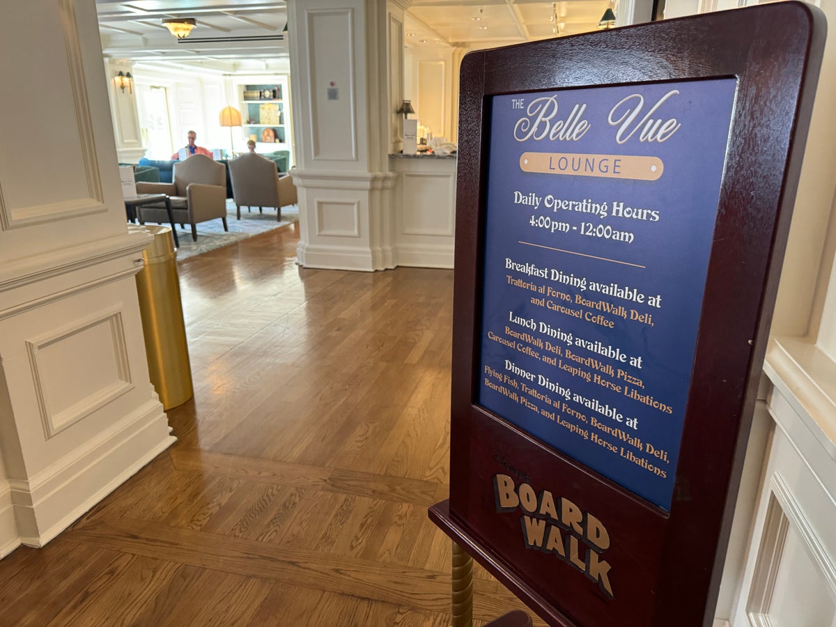 Disneys BoardWalk Inn Belle Vue Sign