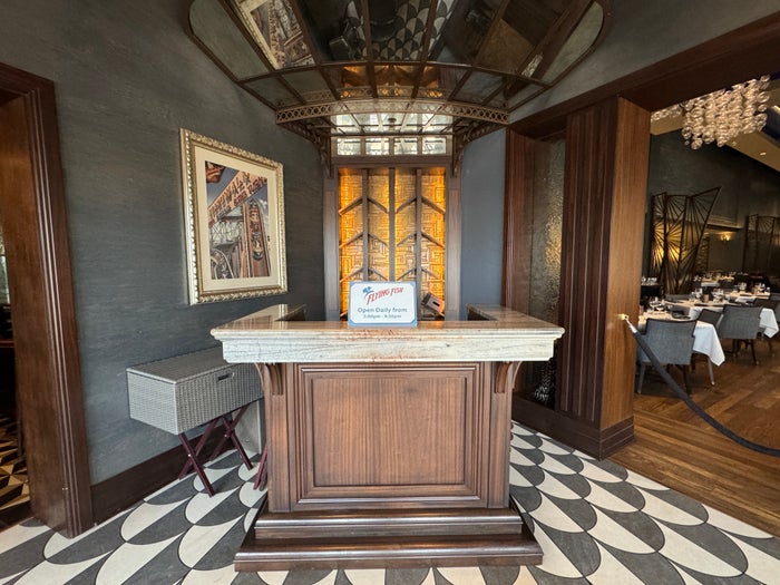 Disneys BoardWalk Inn Flying Fish Check in Desk Disneys BoardWalk Inn Flying Fish Check in Desk