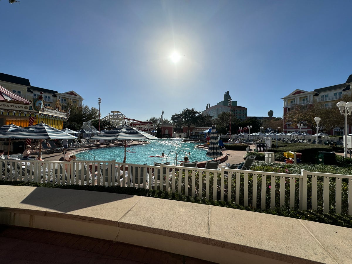 Disneys BoardWalk Inn Luna Park Pool Exterior Shot