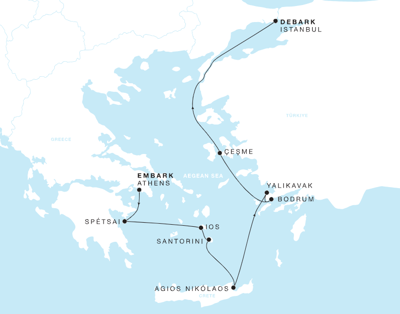 Greek Isles featuring Santorini and Yalikavak