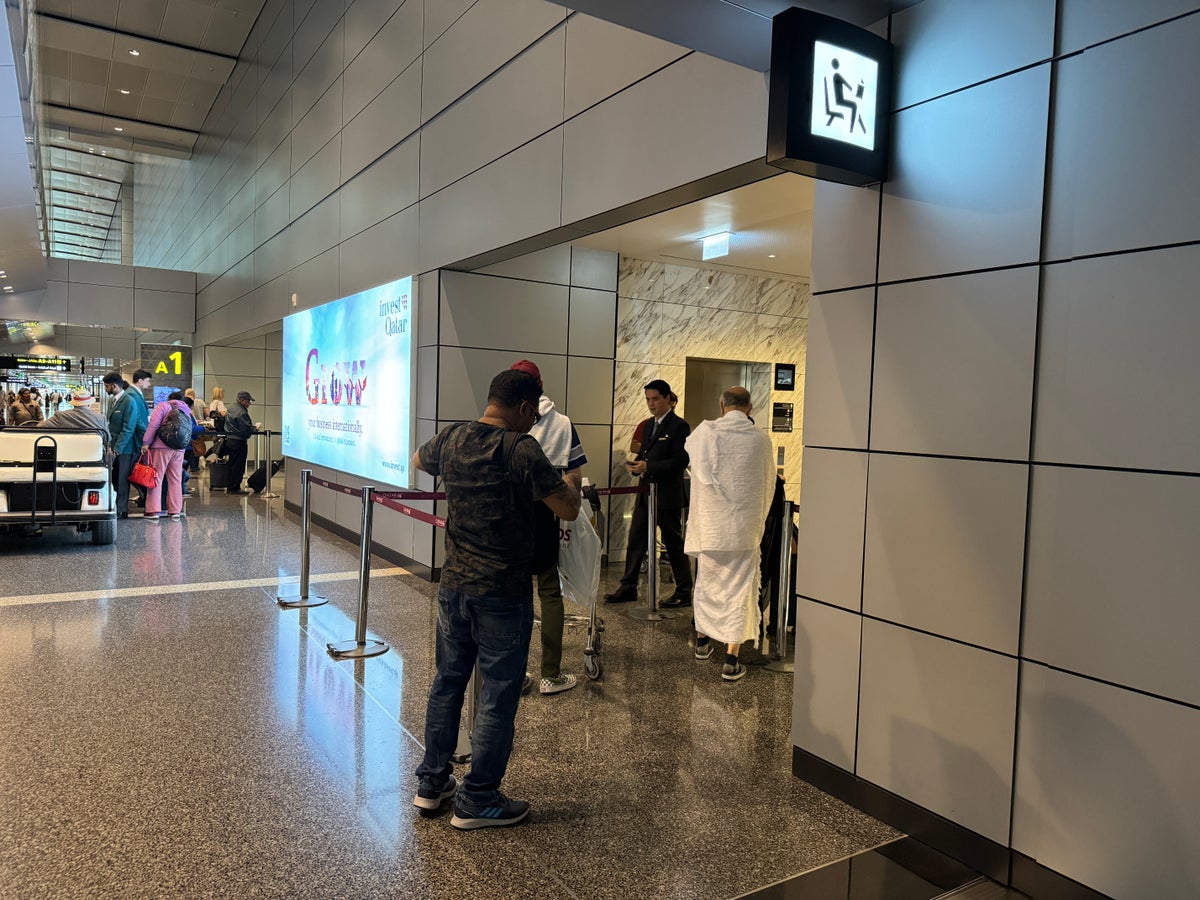 Hamad International Airport lounge entrance