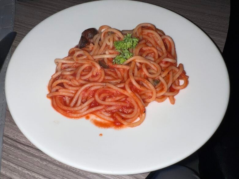 Hilton Garden Inn Bangkok Silom All Day Dining pasta with tomato sauce