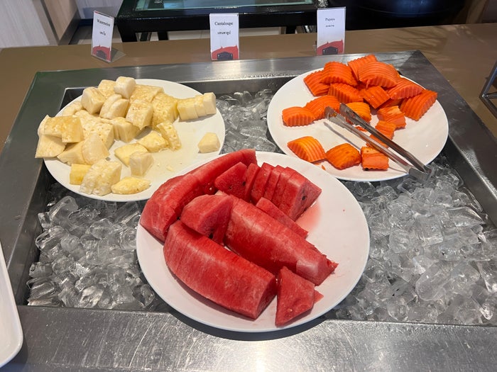 Hilton Garden Inn Bangkok Silom breakfast fruits Hilton Garden Inn Bangkok Silom breakfast fruits