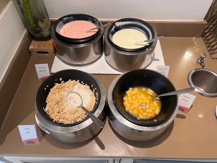 Hilton Garden Inn Bangkok Silom breakfast yogurts Hilton Garden Inn Bangkok Silom breakfast yogurts