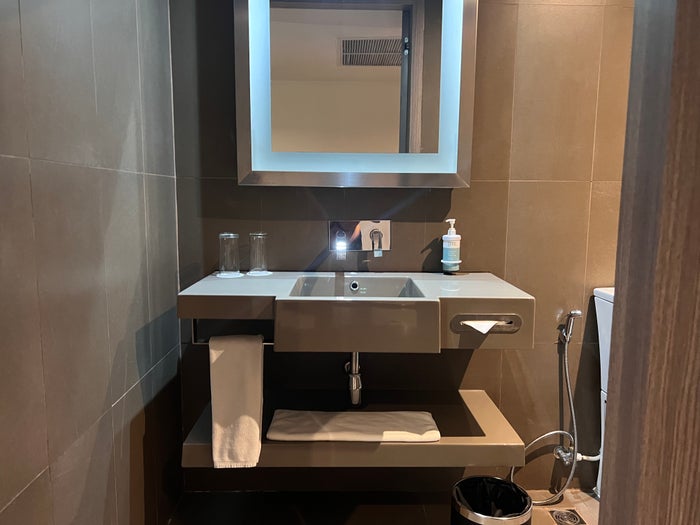 Hilton Garden Inn Bangkok Silom room foyer bathroom Hilton Garden Inn Bangkok Silom room foyer bathroom